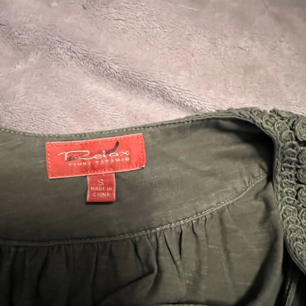 Tommy Bahama Olive Dress/ Swim Cover-up - Picture 2 of 3